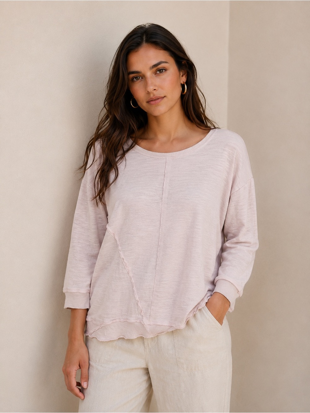 Neon buddha relaxed Washed Pink Relaxed Crewneck Top size XL stitching